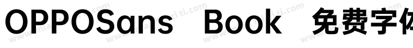 OPPOSans Book字体转换